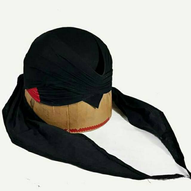 Blangkon jogja lipat hitam sumbing merah//blangkon dewasa