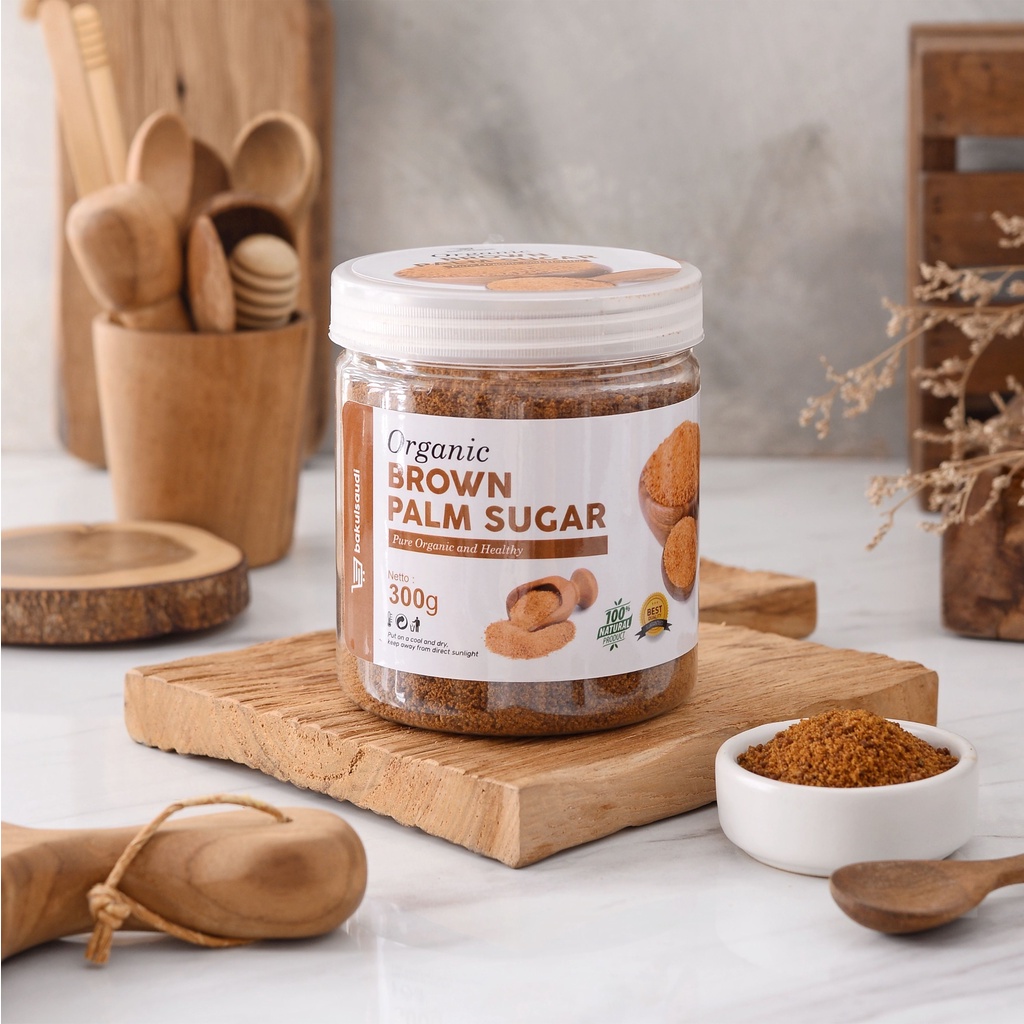 Gula Aren Bubuk Organik Premium Murni Palm Sugar 100% Asli Tanpa Campuran Gula Aren Semut Organic Powder Original Natural