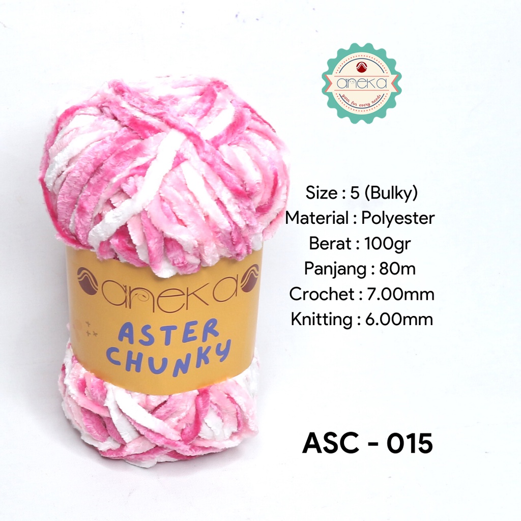 Benang Rajut Bludru Aster CHUNKY / Velvet Knitting Yarn - 015