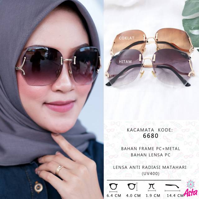 Kacamata import/ Asta eyewear/ antiradiasi/ anti UV/ 6680