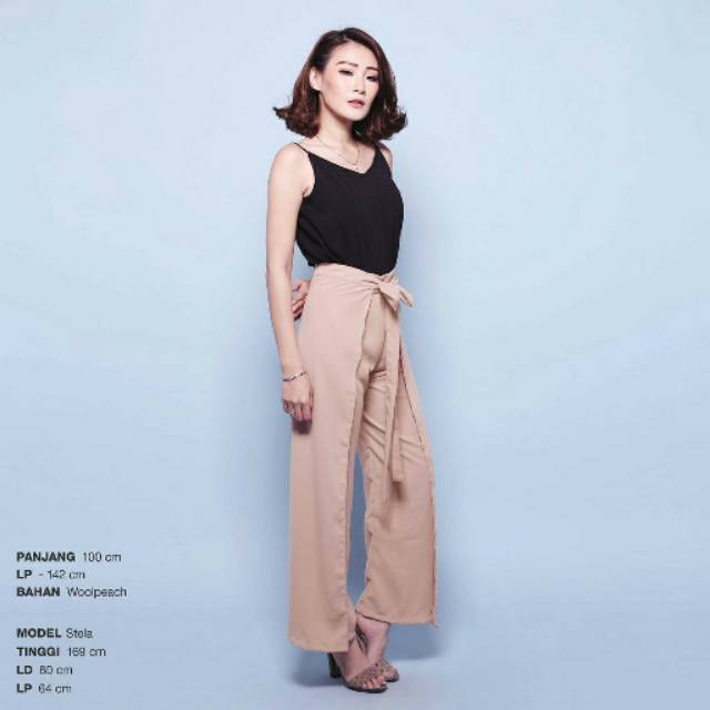 CPN109 | Wrap Tied Pants Celana Panjang Wanita Wrap Ikat