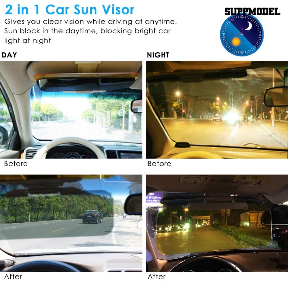 Sfs Sun Visor Mobil Anti UV Untuk Siang / Malam