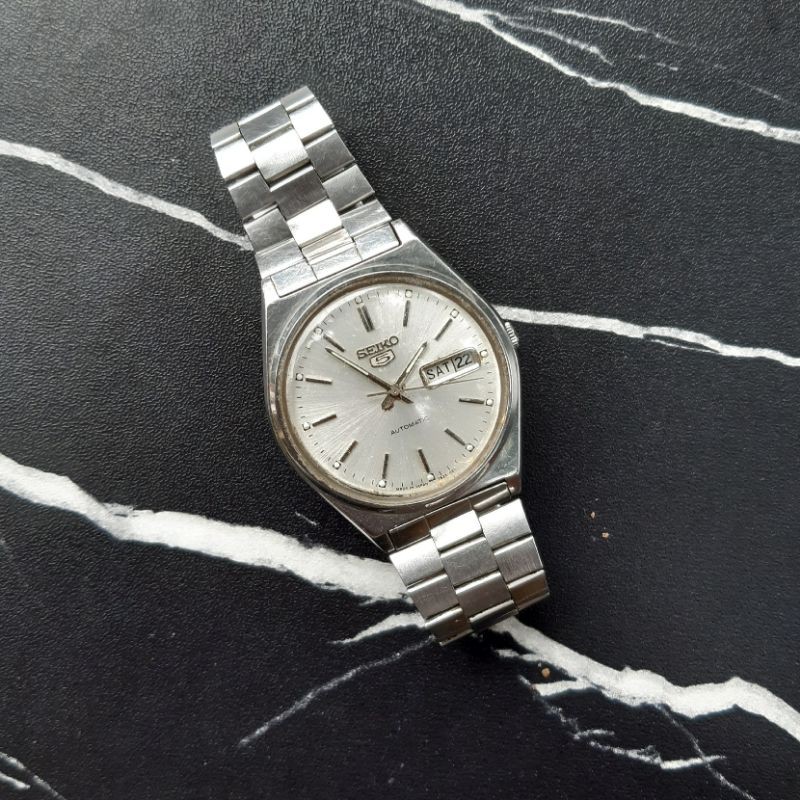 Seiko 5 White Dial Vintage