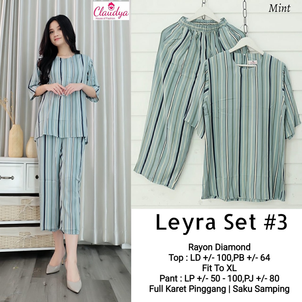 Leyra #3 set rayon diamond by Claudya rr199