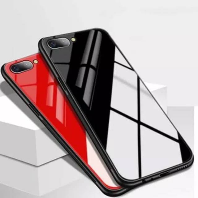REALME 2 PRO BACK CASE TEMPERED GLASS CASE GLASS REALME 2 PRO