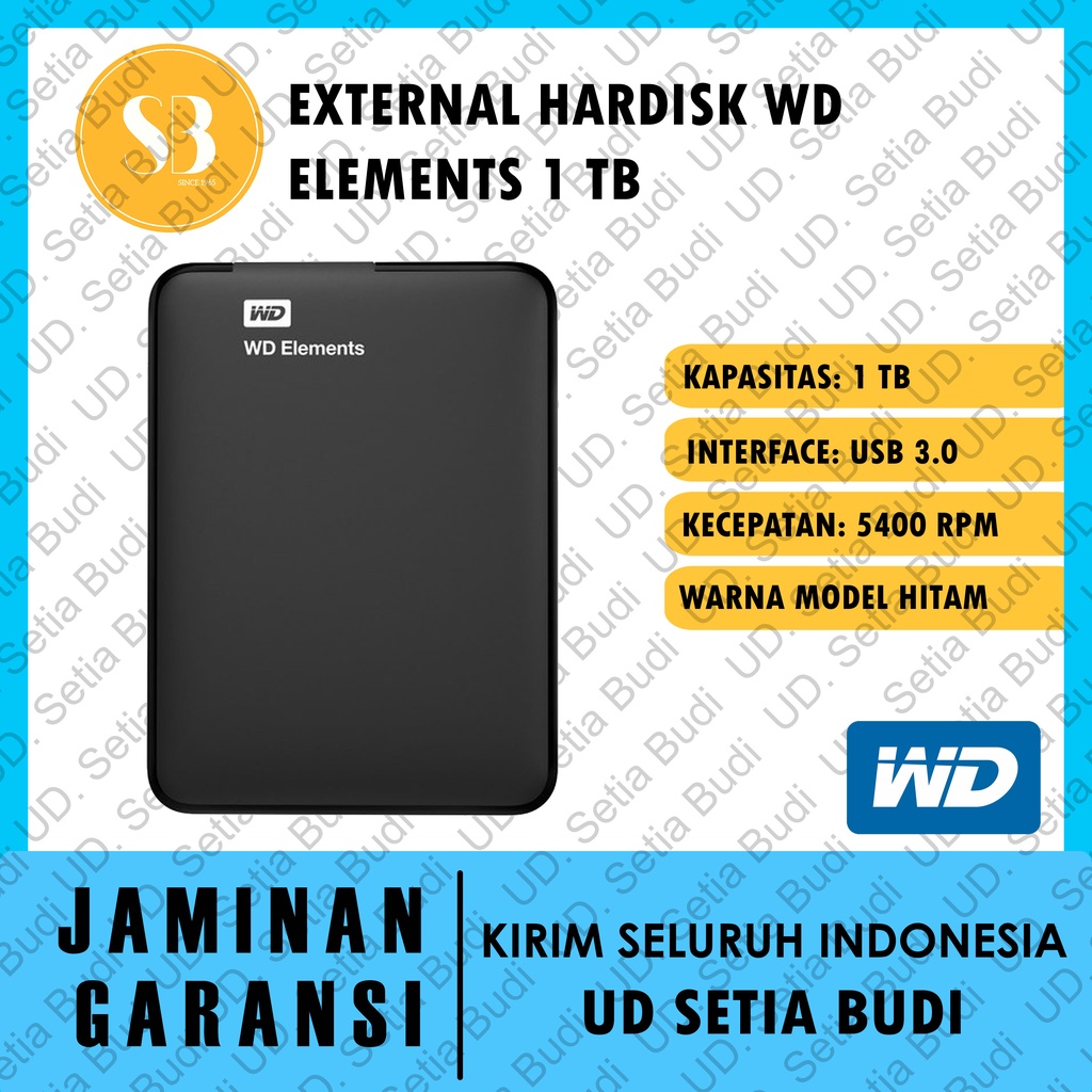 External Hardisk WD Elements 1 TB