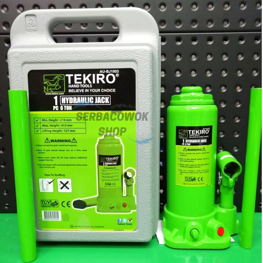 Tekiro Dongkrak Botol 6 Ton Hydraulic Bottle Jack Mobil Termurah Berkualitas