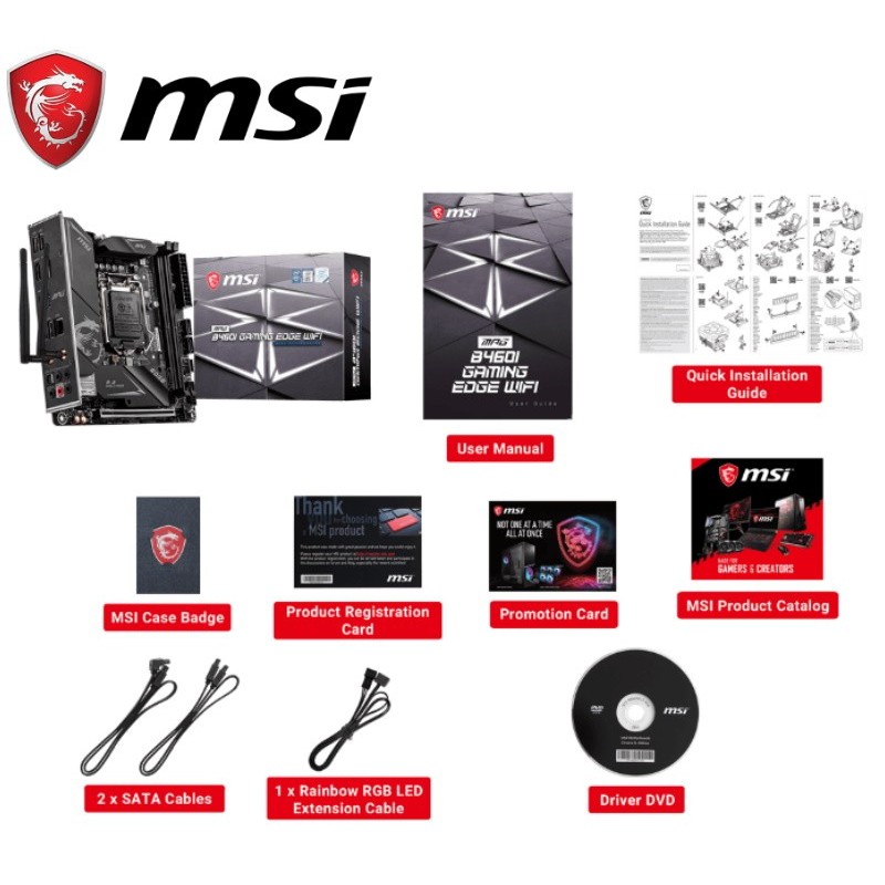 MSI MPG B460I GAMING EDGE WIFI (Intel LGA1200, B460, DDR4)