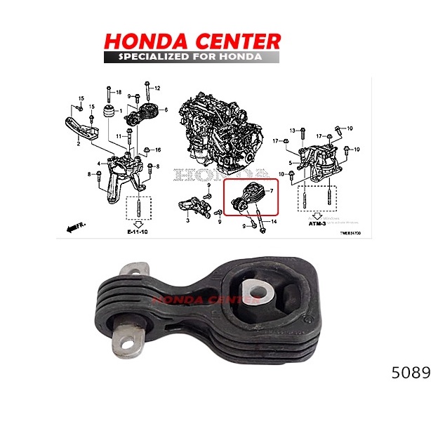 engine mounting gantungan mesin belakang bawah crv turbo 2018 2019 2020 1500cc