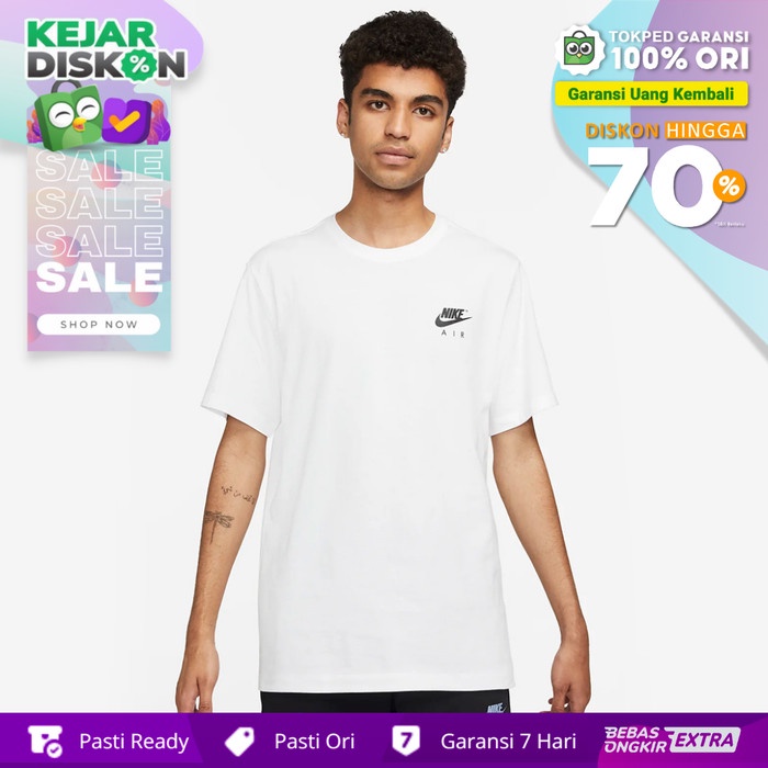KAOS NIKE PRIA SPORTSWEAR AIR GRAPHIC ORIGINAL - PUTIH TERHITS