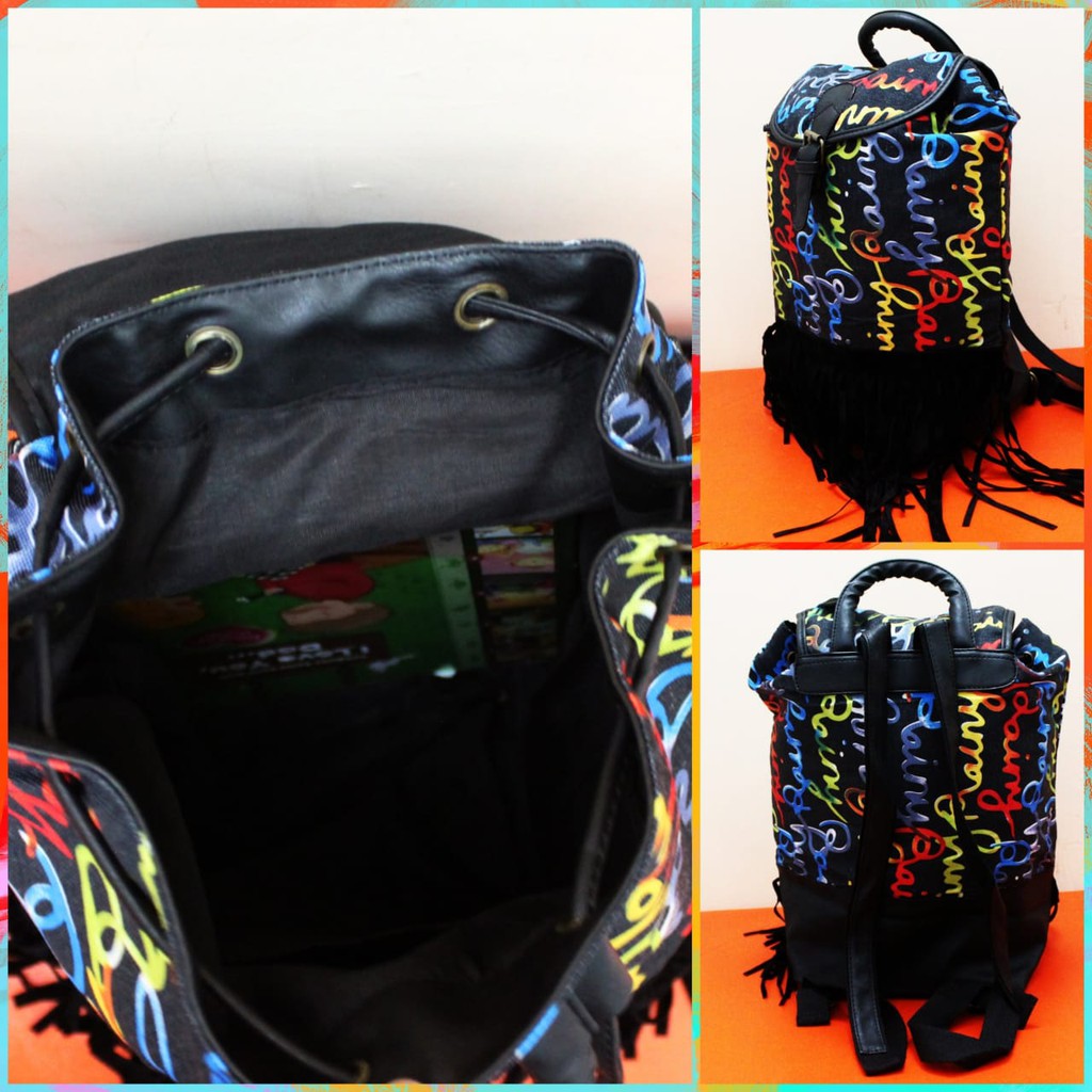 TAS WANITA RANSEL FULL MOTIF RANSEL RUMBAI KEREN BACKPACK CEWEK KECE TAS PUNGGUNG MURAH