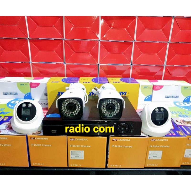 paket cctv 4 camera 5mp 1080p turbo hd ir sony lengkap siap pasang