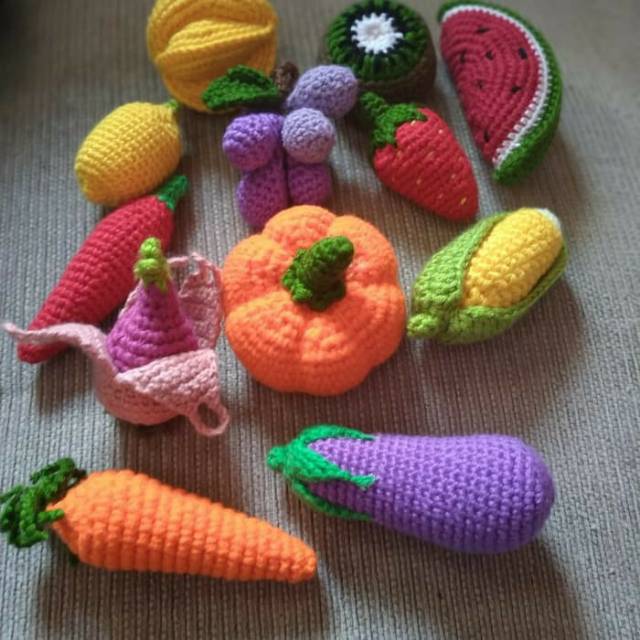 Aplikasi Buah/Sayur Rajut