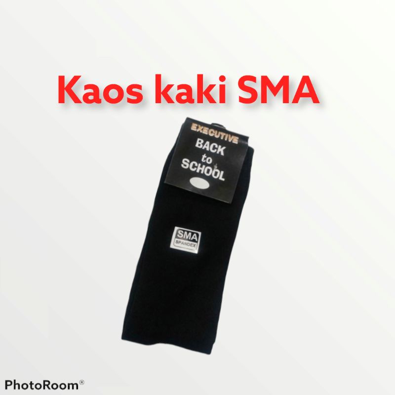 Kaos Kaki Sekolah SMA Putih Hitam Back To School