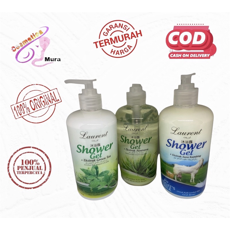 [ bpom  600 ml ] laurent shower gel / sabun mandi cair laurent