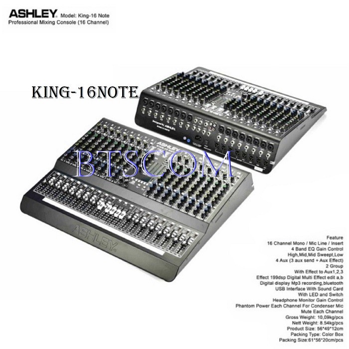 MIXER ASHLEY KING16NOTE / MIXER ASHLEY KING16 NOTE / ASHLEY KING 16 NOTE ORIGINAL ASHLEY