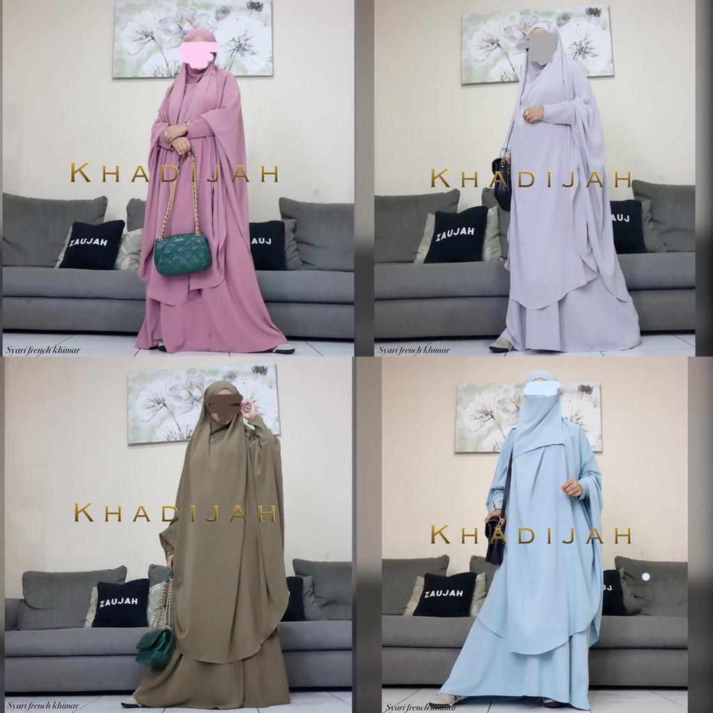 Gaun Khimar Syari Premium Khadijah Bin Dawood