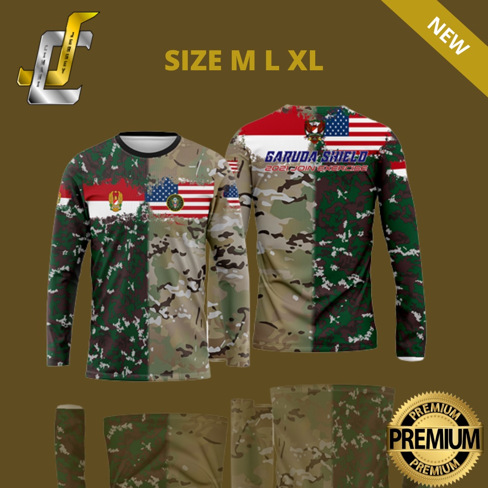 KAOS JERSEY TERBARU SPORT GARUDA SHIELD TANGAN PANJANG SPORT BISA COD TERKECE TERMURAH