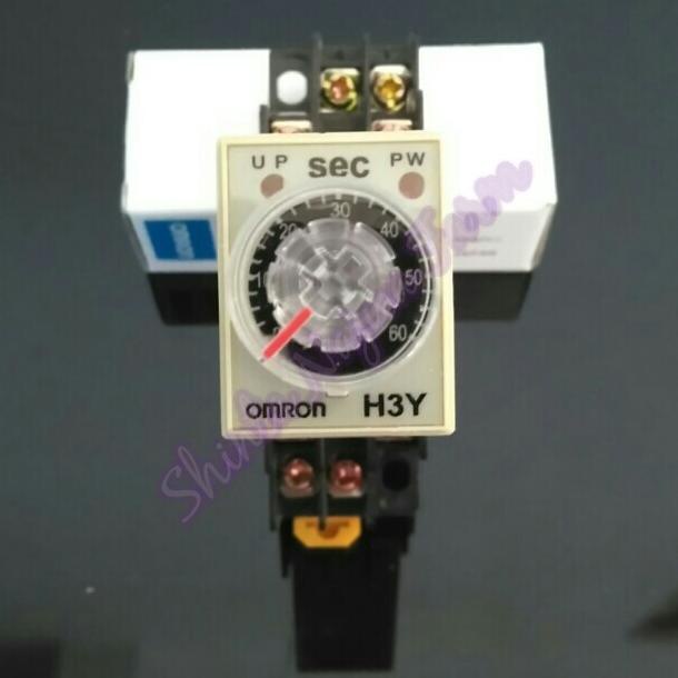 ] Omron H3Y-2 Delay Timer Relay 220V ( 60 Detik )