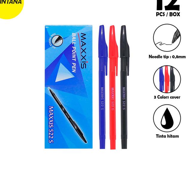 

♀ Ball Pen / Pulpen / Pena Maxxis 522S - Hitam ❅