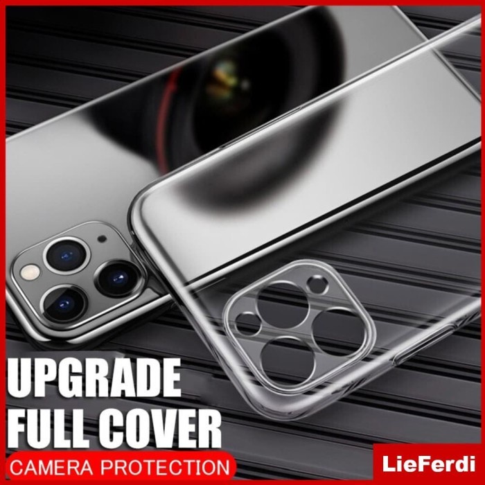 iPhone X XS MAX XR 11 PRO Soft Case Clear Silicone Full Lens Cover Silikon TPU Bening Transparan Sli