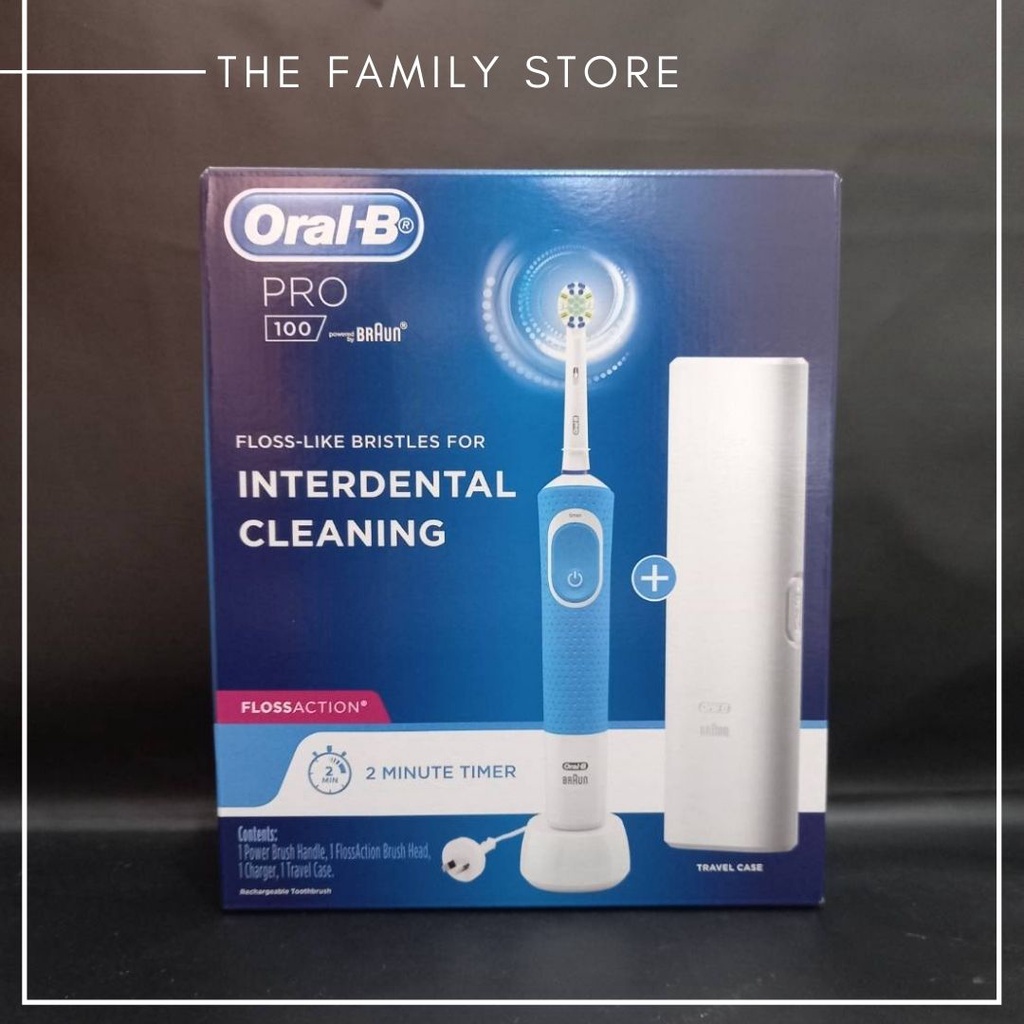 Oral-B Pro 100 Sikat Gigi Elektrik Pink