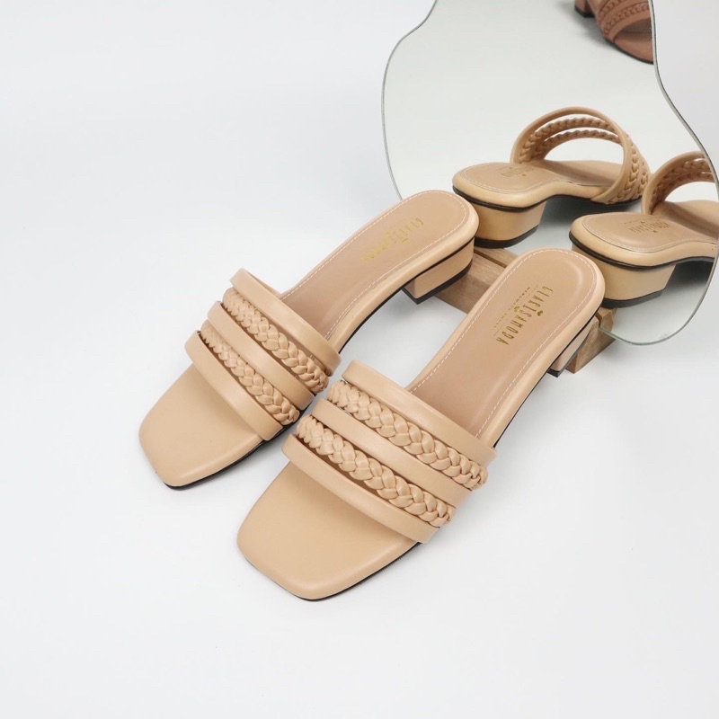 GLARISAMODA Retha Sandal Heels 3cm kepang