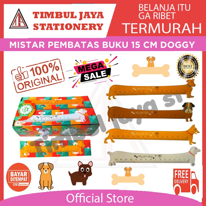 

TJS Penggaris penanda buku aesthetic unik cute 15 cm karakter animal jerapah doggy multi fungsi 0211 0711