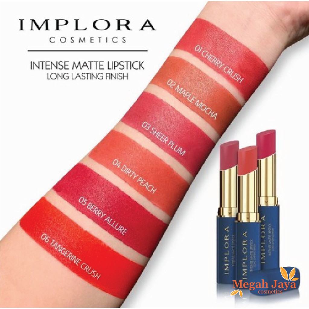 IMPLORA INTENSE MATTE LIPSTICK LONG LASTING FINISH 3.5 GR @MJ