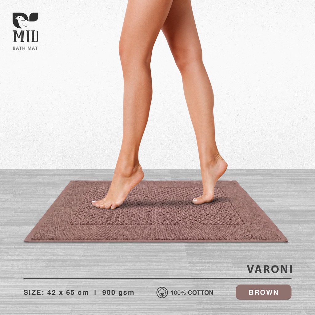 MWB Keset Morning Whistle by Terry Palmer Varoni Keset Kamar Mandi Dapur Handuk Bath Mat 42 x 65 cm