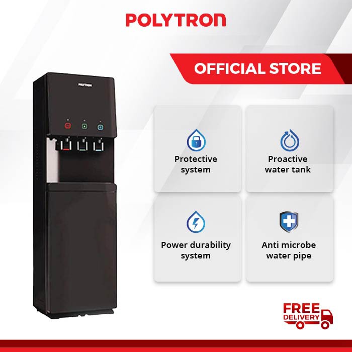 POLYTRON Dispenser Galon Bawah Hydra PWC 776 - Hitam