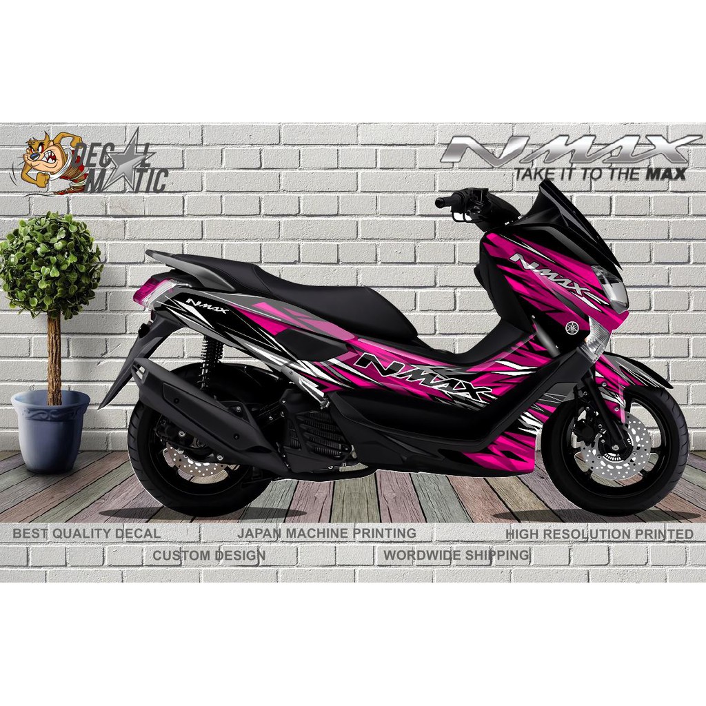 Decal Nmax Stiker Full Body Yamaha N Max Grafis Pink