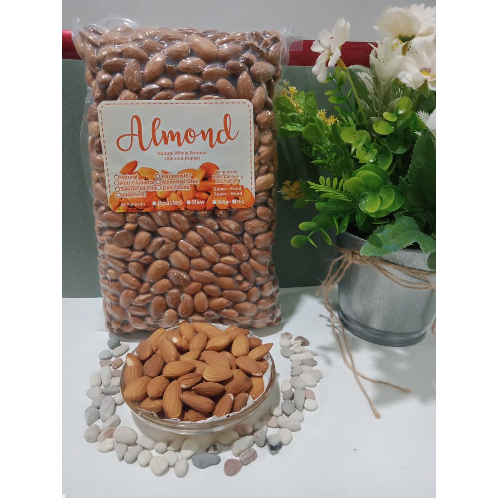 

Kacang Almond Kupas Panggang Original 1kg