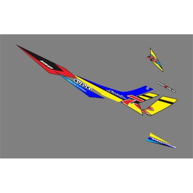 Striping Motor Suzuki Satria Fu Stiker variasi body Satria Fu 2008-2013