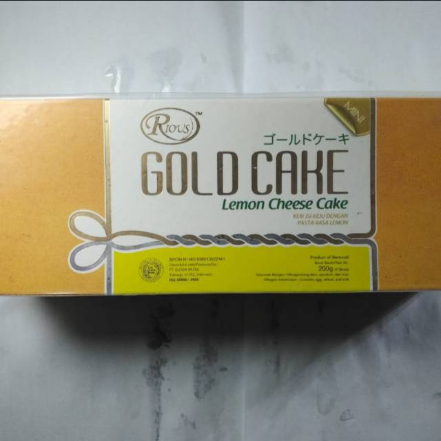 

Rious Gold Cake Mini 200 gram