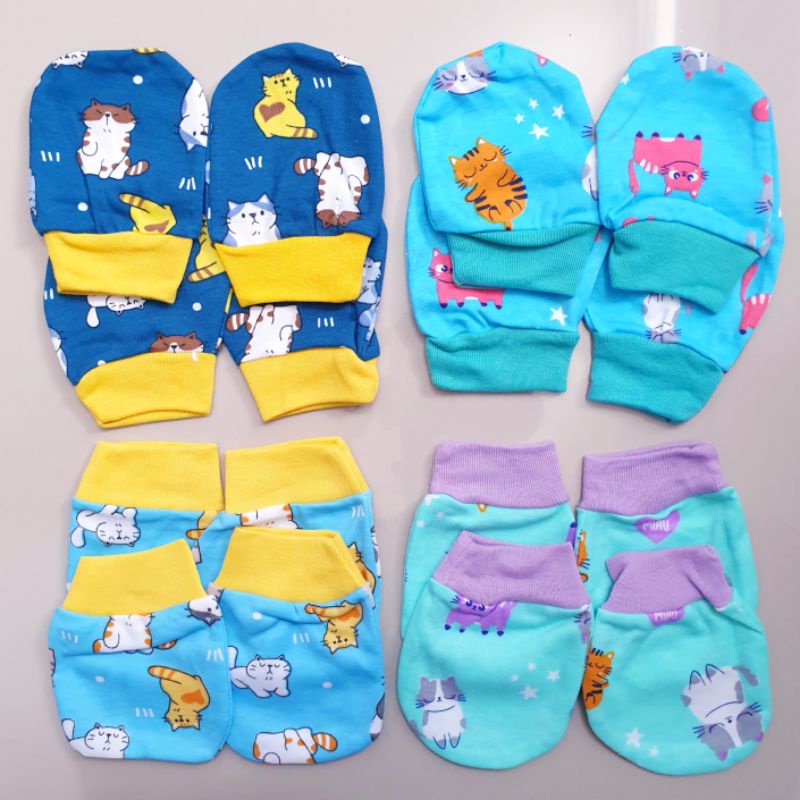 1 Set Sarung Tangan Set Kaki Bayi MG (Set Sarung Tangan + Sarung Kaki) SNI STK MG