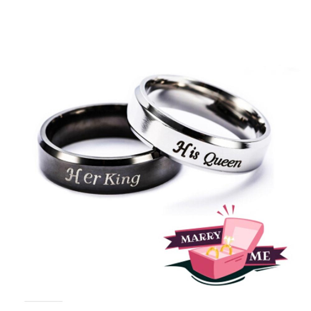 Top Cincin Couple Pasangan Fashion Punk Vintage Anti Karat