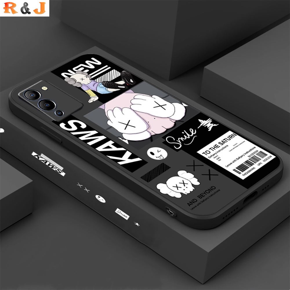 Soft Case Silikon TPU Matte Motif Sesame Street Kaws Untuk Infinix Note 12 G96 Note 11 11S NFC Hot 11 Play 10 Play 9 Play 5 Smart 6 Hot 10S