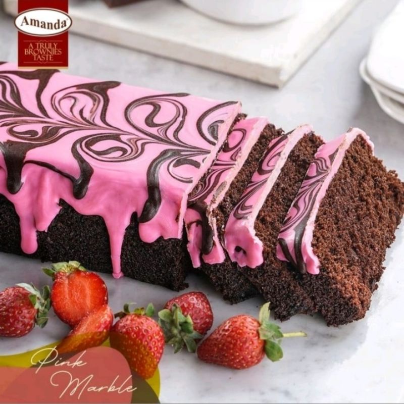 

Amanda brownies pink marble