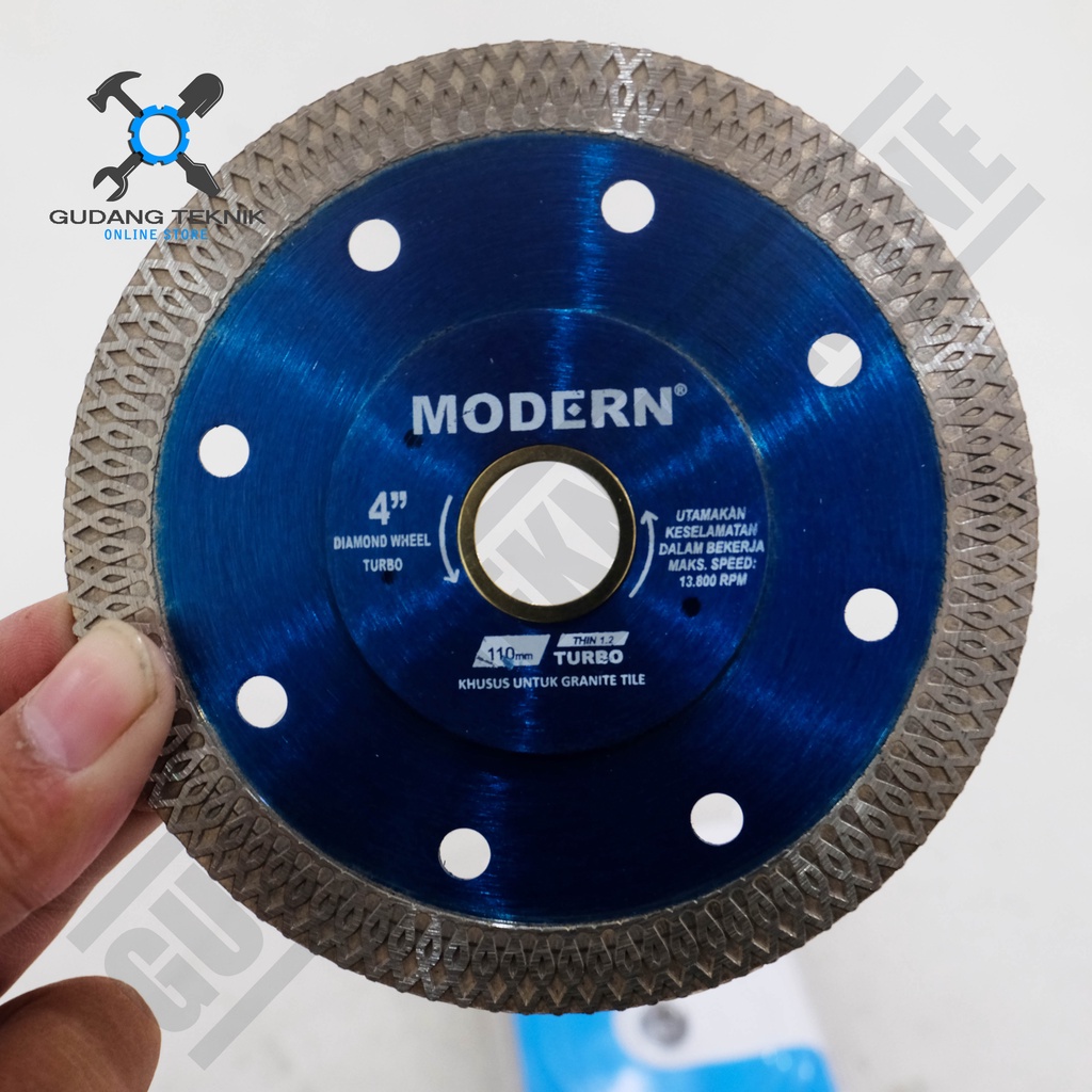 Mata Potong Keramik Granit  Modern 4Inch / Diamond Wheel Turbo Modern 4 Inch