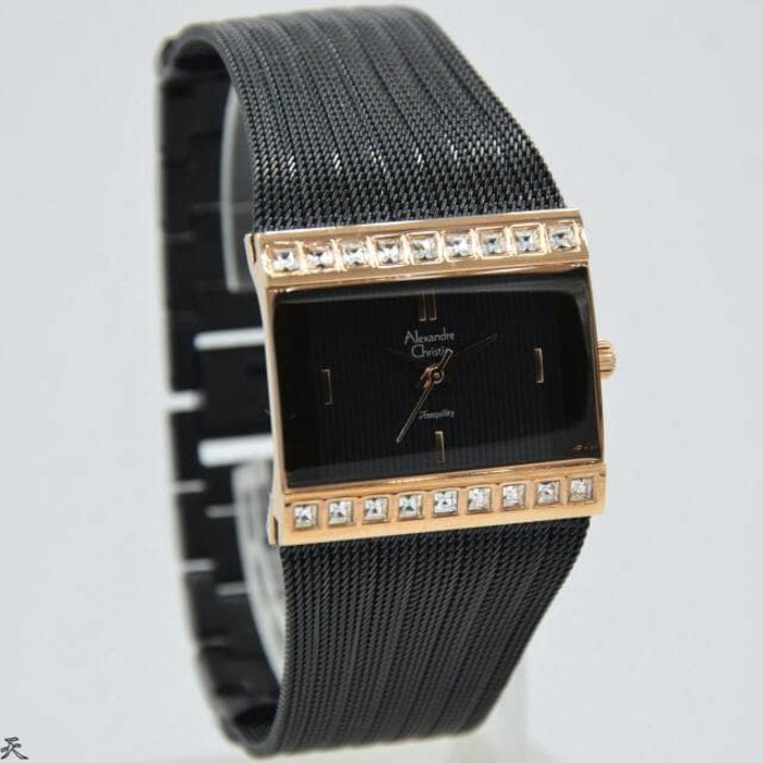 Jam Tangan Alexandre Christie Cewek Wanita AC2561  AC 2561 LH Black Rosegold