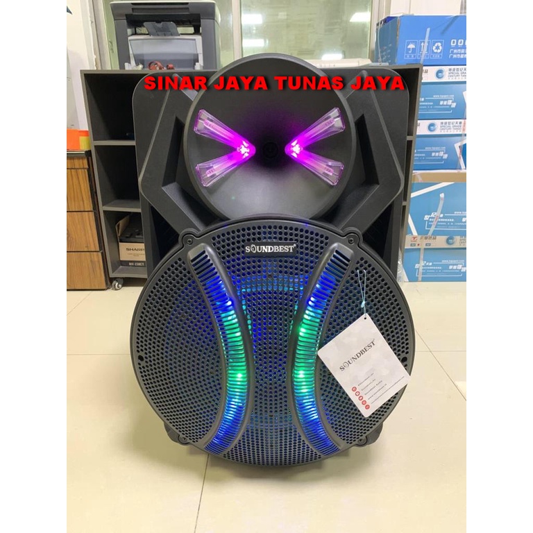 Speaker Portable 18 Inch Soundbest FT18 / Evolution USB MP3 Bluetooth Original