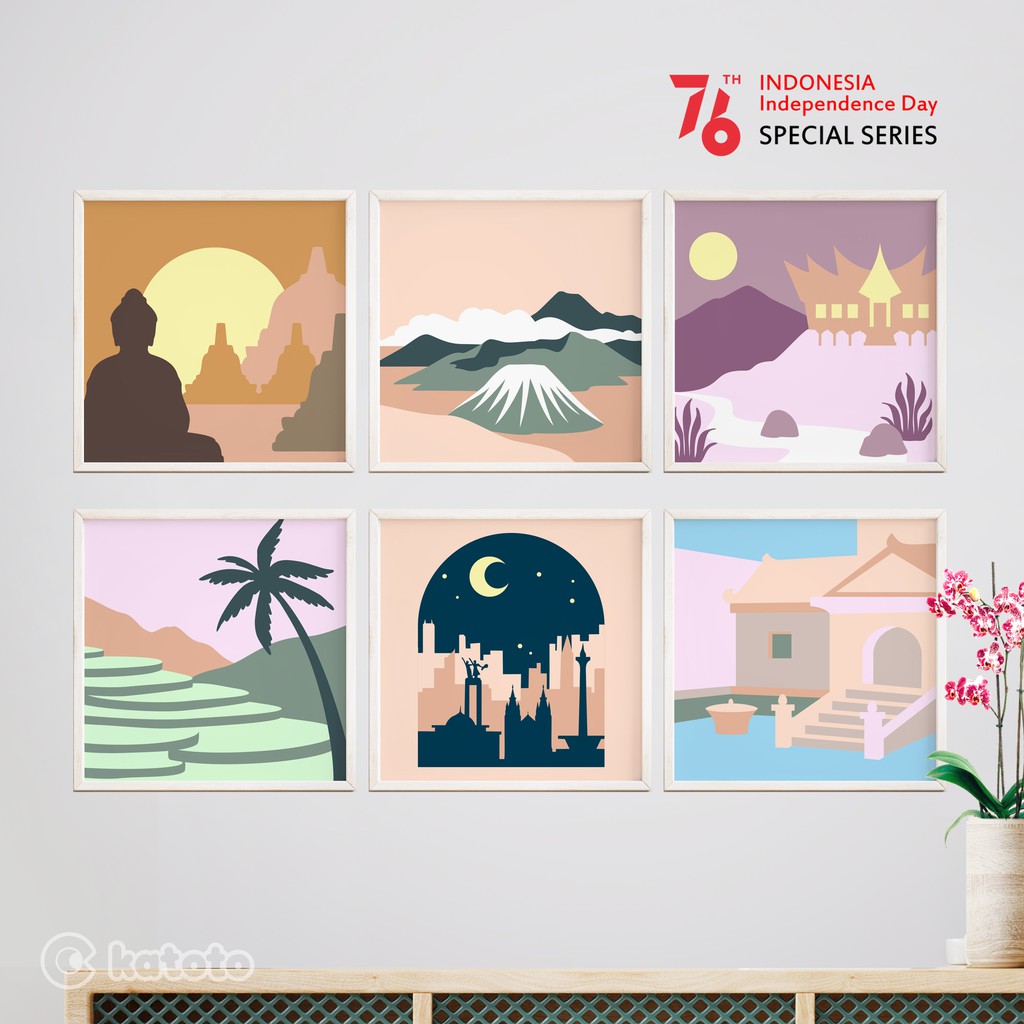 

PAINT BY NUMBERS INDONESIA SERIES PAINTING KIT PAKET MELUKIS ANAK CAT AKRILIK CANVAS 20x20 KATOTO
