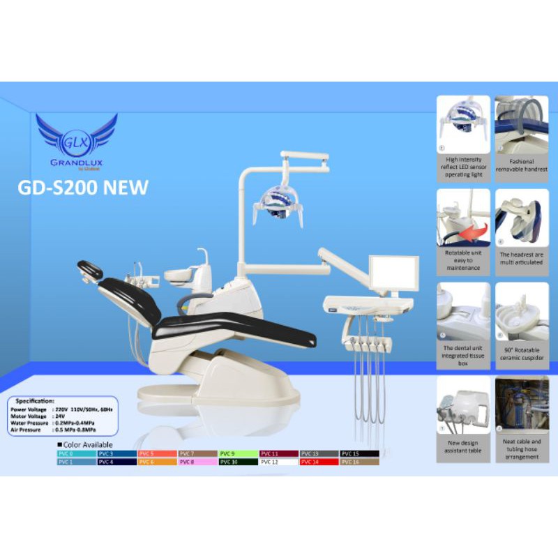 DENTAL UNIT GRANDLUX GD-S200 NEW