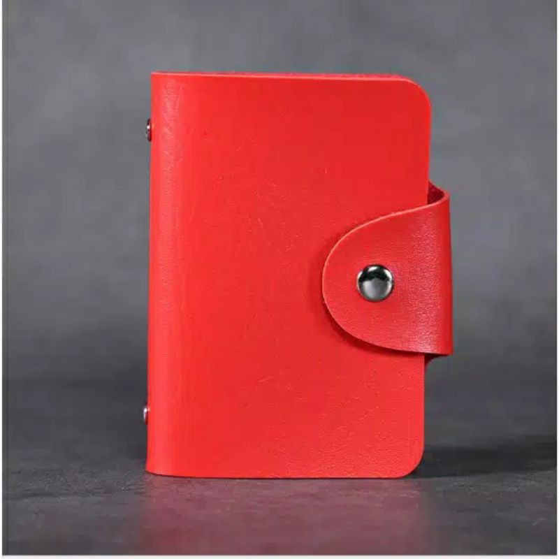 dompet Kartu model lipat Buku isi 12 slot kartu