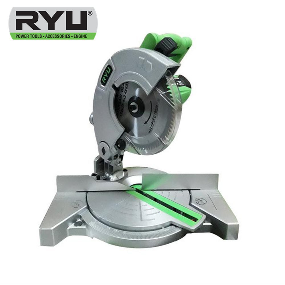 miter saw RYU RMS180 mitre saw 7inch mesin potong sudut aluminiu