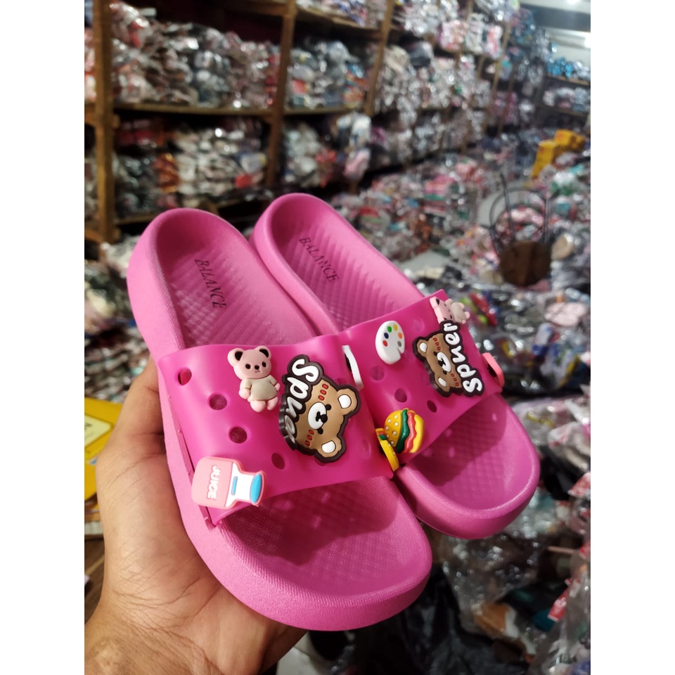 sandal selop fuji anak kecil tanggung import balance kekinian 2207-1S (24-35)