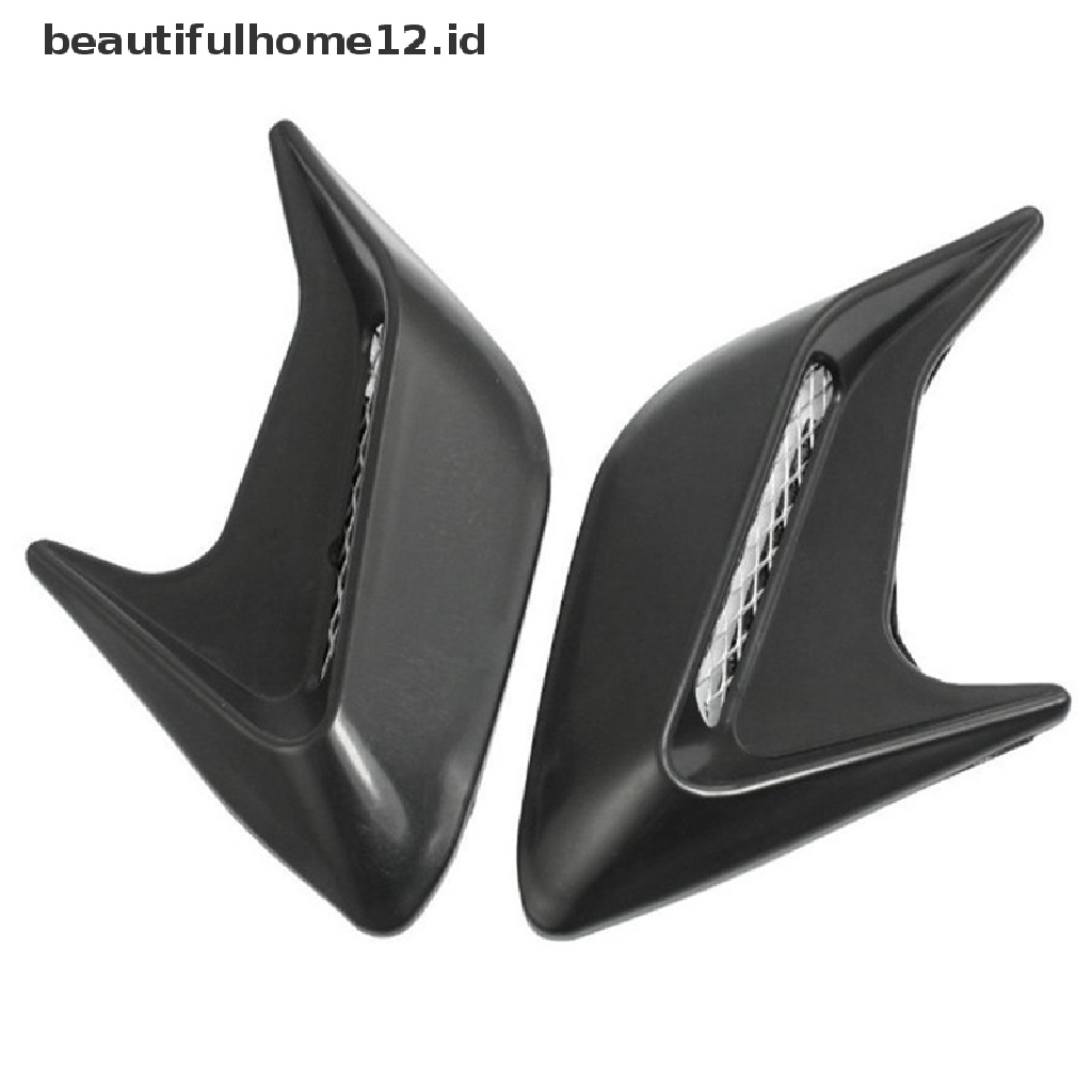 【beautifulhome12.id】 2pcs Car Auto Side Vent Air Flow Fender Intake Sticker Car Side Vents Decorative .