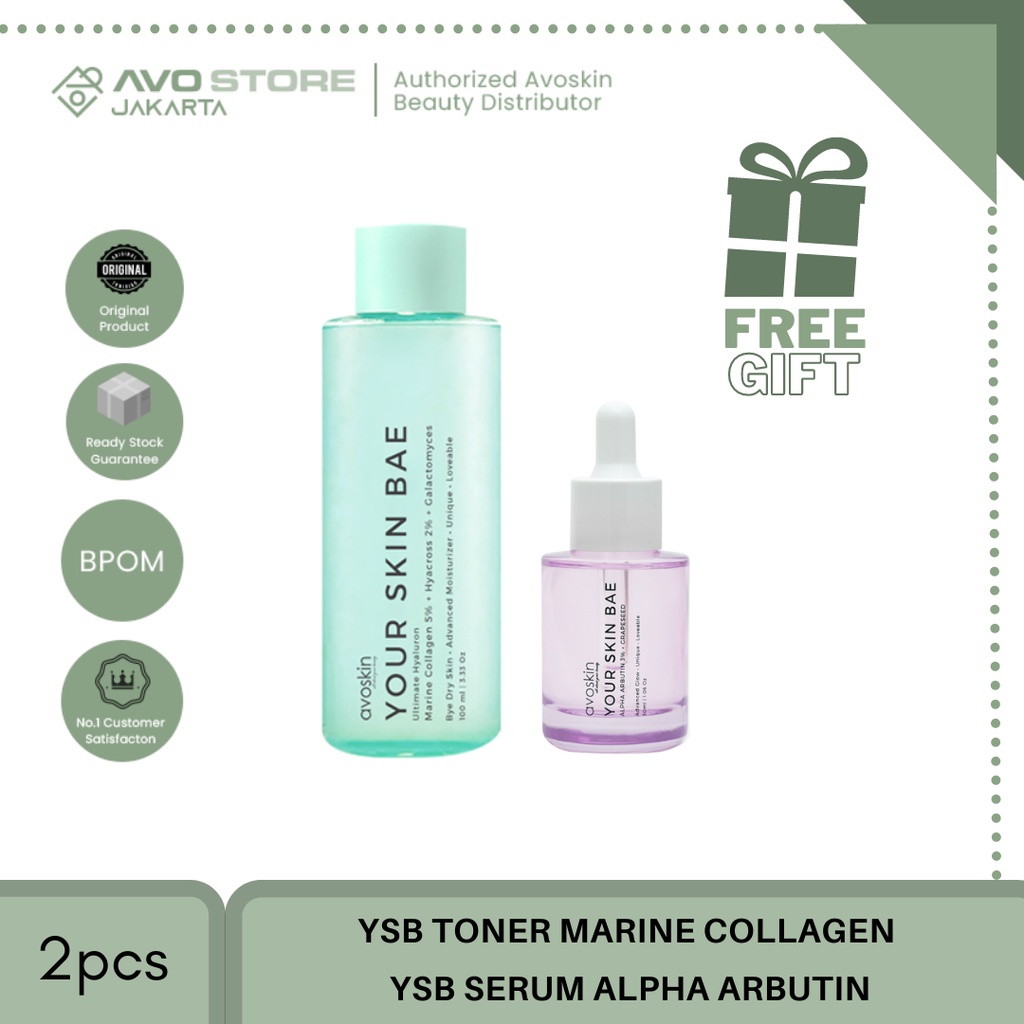 [BUNDLING] YSB Toner Marine Collagen - YSB Serum Alpha Arbutin