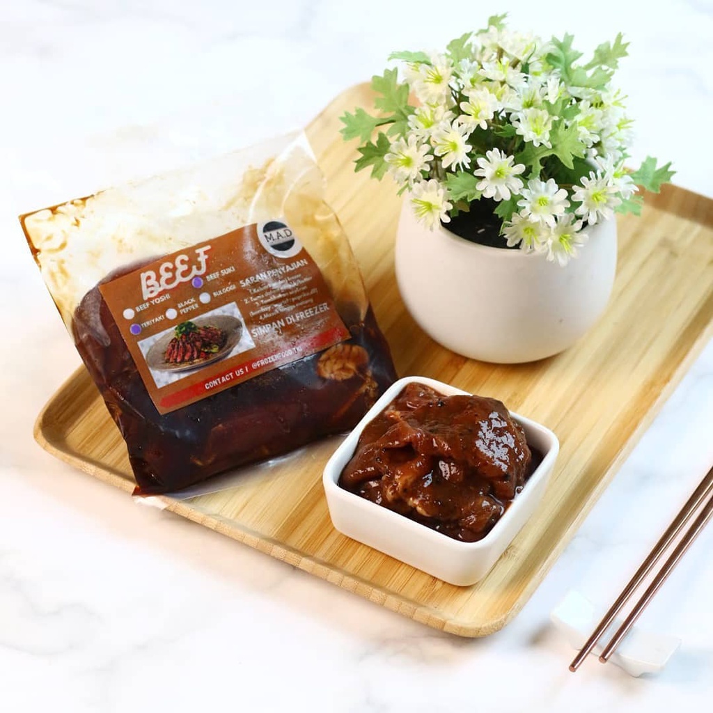 

Beef Yoshi Marinated / Beef Berbumbu - 300gr - Ready Stock